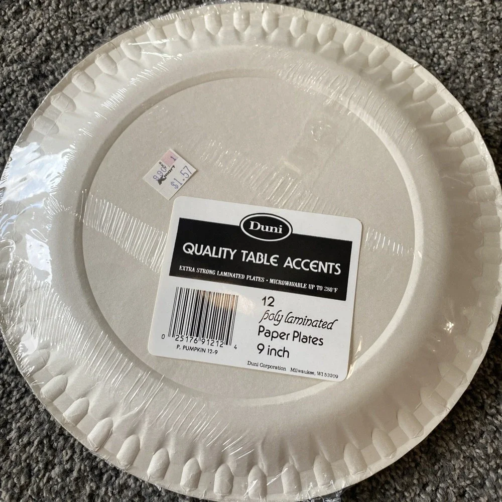 Vintage Duni Halloween Beverage / Lunch Napkins Plates Unopened Party NOS MTC